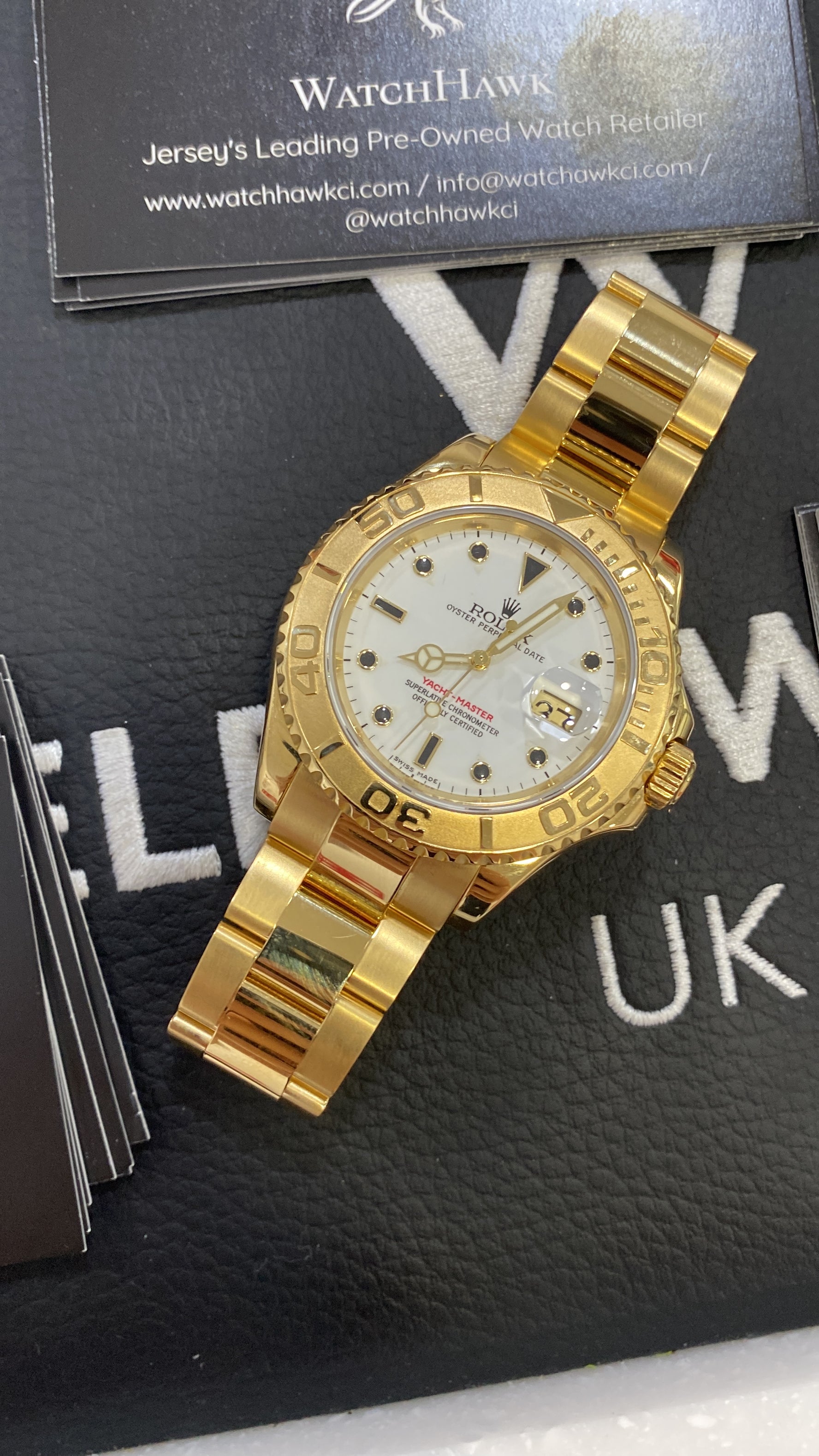 Rolex Yachtmaster Yellow Gold / White Dial - 2000