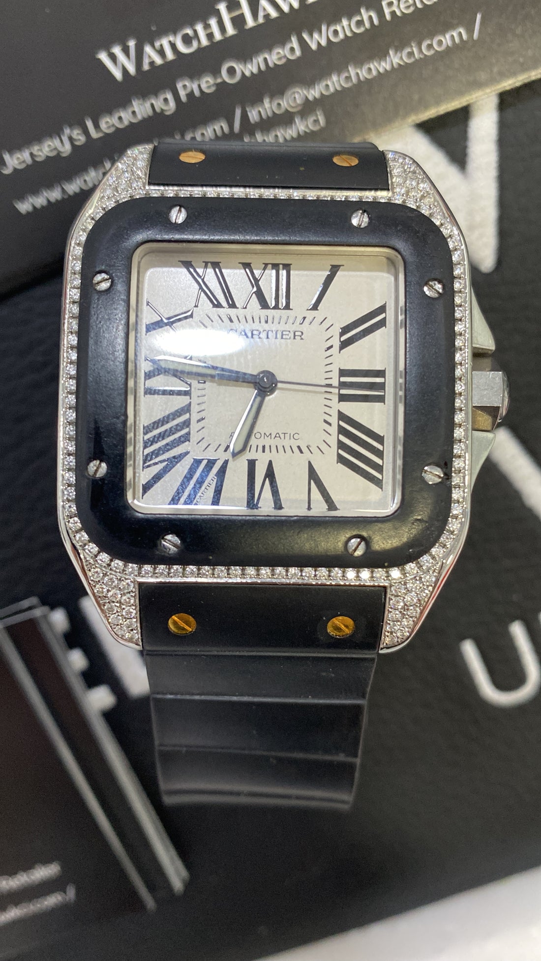 Cartier Santos Afterset Diamonds - 2016